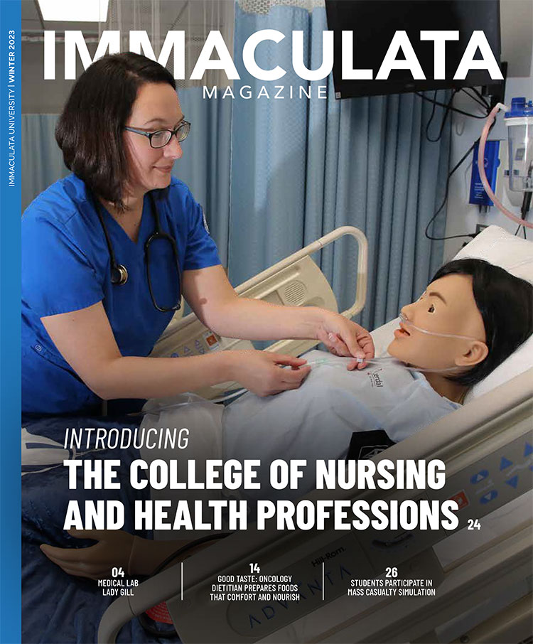 Cover of Immaculata Magazine Winter 2023 issue