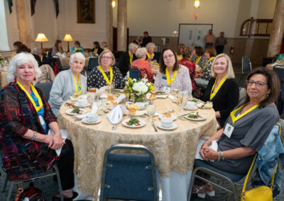 Group of women at dinner event