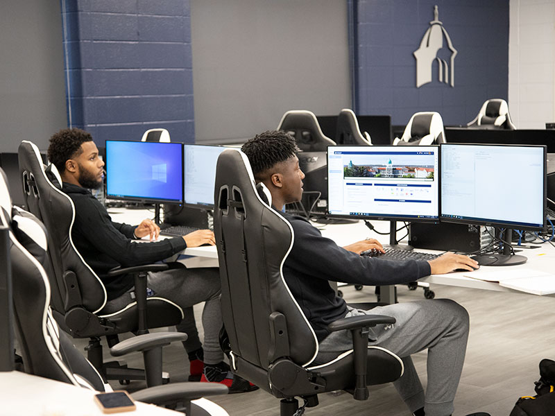 Students in computer lab